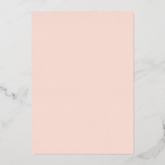 Blush roze en  draden Vrijgezellenfeest Echte Folie Uitnodiging (Achterkant)