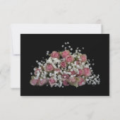 Blush Roze en Dusty Sage Wedding RSVP Uitnodiging (Achterkant)