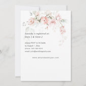 Blush Roze en Eucalyptus Floral Vrijgezellenfeest Kaart (Achterkant)