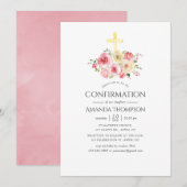 Blush roze en gele bevestiging van de flacon kaart (Voorkant / Achterkant)