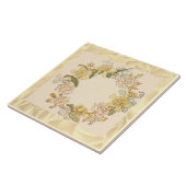  Blush roze en gele bloemen Tegeltje (Zijkant)