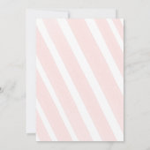 Blush roze en Gold Baby Shower-uitvindingen Kaart (Achterkant)