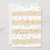 Blush roze en Gold Boots en Bubble Vrijgezellenfee Kaart (Achterkant)