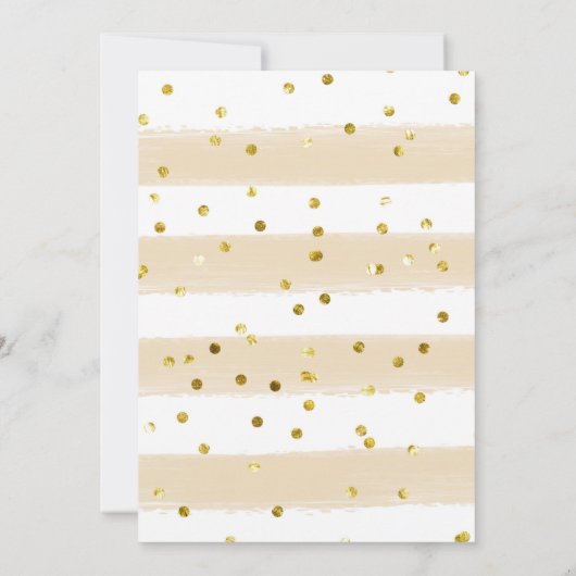 Blush roze en Gold Boots en Bubble Vrijgezellenfee Kaart (Achterkant)