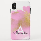 Blush Roze en Gold Foil Wash Girly Case-Mate iPhone Case (Achterkant)