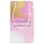 Blush Roze en Gold Foil Wash Girly Klein Cadeauzakje (Voorkant)