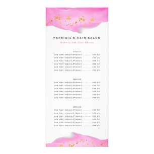 Blush roze en Gold Glitter Biz-rackkaart Reclamekaart