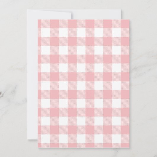 Blush roze en Gold Ice Cream Baby shower Kaart (Achterkant)