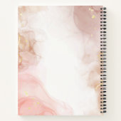 Blush roze en Gold Ink persoonlijke lesson Notitieboek (Achterkant)