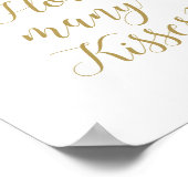 Blush Roze en Gold Vrijgezellenfeest Sign Poster (Hoek)