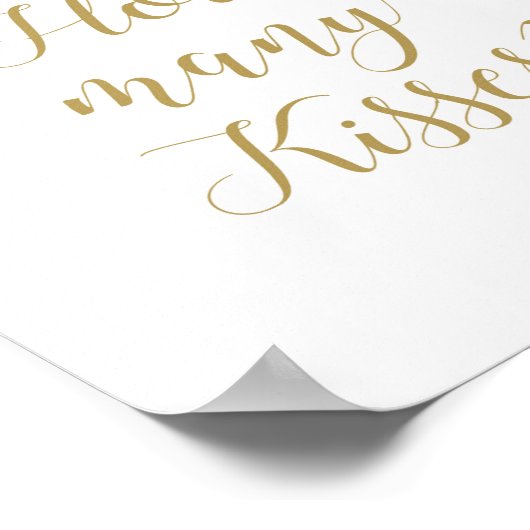 Blush Roze en Gold Vrijgezellenfeest Sign Poster (Hoek)