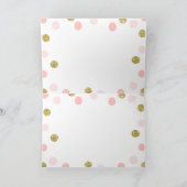 Blush roze en goud bedankkaarten bedankkaart (Binnen)