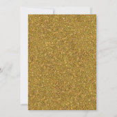 Blush roze en goud confetti moderne bruiloft uitno kaart (Achterkant)