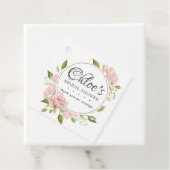 Blush Roze en Goud Lijst Dank u Vrijgezellenfeest Bedankjes Labels (In situ)