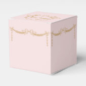 Blush roze en gouden bruiloft swag envelop bedankdoosjes (Voorkant Zijde)
