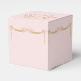 Blush roze en gouden bruiloft swag envelop bedankdoosjes