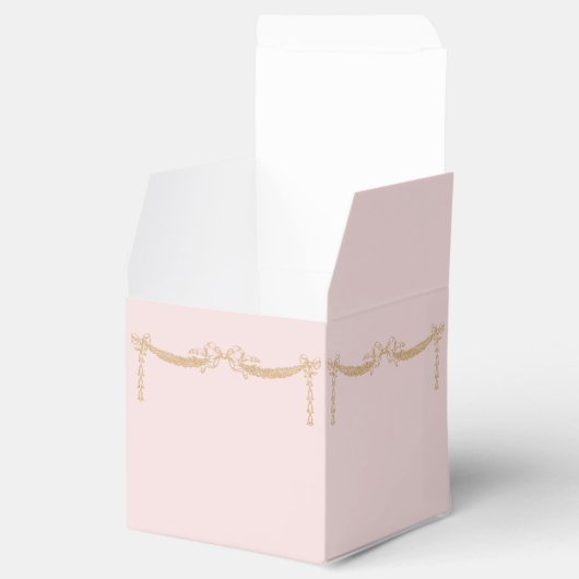 Blush roze en gouden bruiloft swag envelop bedankdoosjes (Geopend)