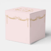 Blush roze en gouden bruiloft swag envelop bedankdoosjes (Achterkant)