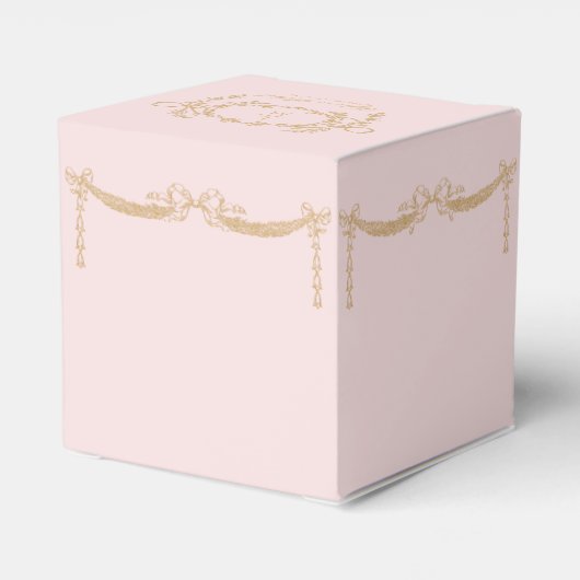 Blush roze en gouden bruiloft swag envelop bedankdoosjes (Achterkant)