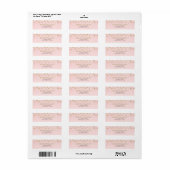 Blush Roze en Gouden Luxe Afstuderen Labels (Full Sheet)