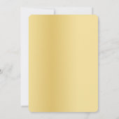 Blush Roze en Gouden Sparkle Lights Bruiloft Kaart (Achterkant)