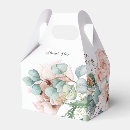 Blush roze en ivoren papaver bedankdoosjes (Achterkant)