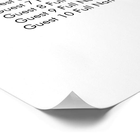 Blush roze en Ivory Floral Seating Chart Poster (Hoek)