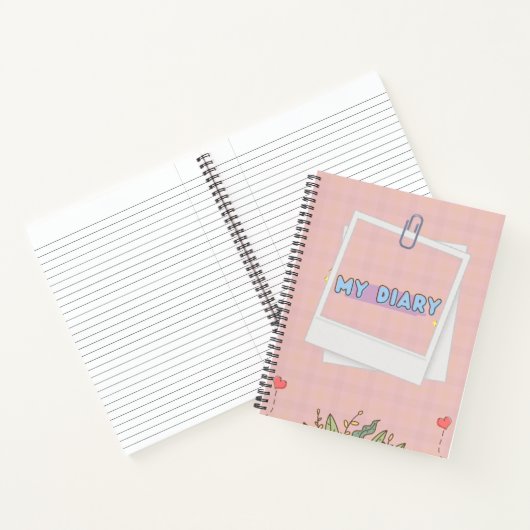 Blush roze en kleine momenten notitieboek (Binnen)