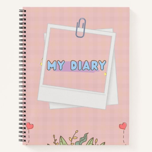 Blush roze en kleine momenten notitieboek (Voorkant)