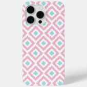 Blush roze en Mint Diamond Ikat Pattern Case-Mate iPhone Case (Achterkant)
