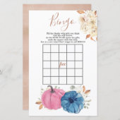 Blush roze en nagemaakte pompoen Geslacht Bingo Ga (Voorkant / Achterkant)