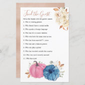 Blush roze en nazeeppompoen Rustic Zoek de gast (Voorkant / Achterkant)