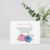 Blush roze en nazeeppompoenboeken voor Baby Briefkaart (Staand voorkant)