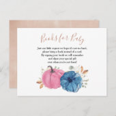 Blush roze en nazeeppompoenboeken voor Baby Briefkaart (Voorkant / Achterkant)