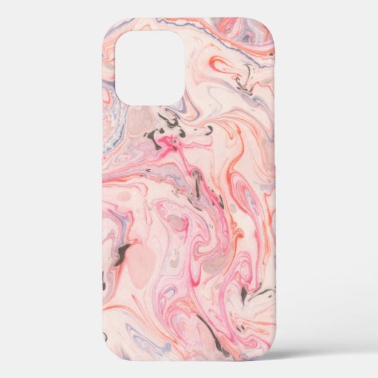 Blush Roze en Paarse marmerende Hoesje-Mate iPhone Case-Mate iPhone Case (Achterkant)