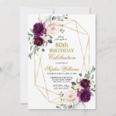 Blush Roze en Paarse Roos op elke dag Kaart (Voorkant)