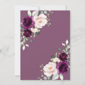 Blush Roze en Paarse Roos op elke dag Kaart (Achterkant)