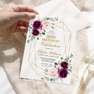 Blush Roze en Paarse Roos op elke dag Kaart