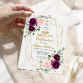 Blush Roze en Paarse Roos op elke dag Kaart