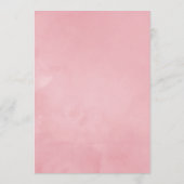 Blush Roze en Roos Gold Floral Bridal Advice Advieskaart (Achterkant)