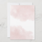 Blush roze en Roos Gold | Foto van Bat Mitzvah Kaart (Achterkant)