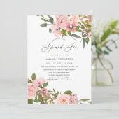 Blush roze en Roos Gold Rozen Sip en See Kaart (Staand voorkant)