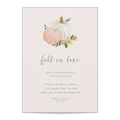 Blush Roze en Sage Herfst Pompoen Vrijgezellenfees Kaart