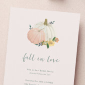 Blush Roze en Sage Herfst Pompoen Vrijgezellenfees Kaart