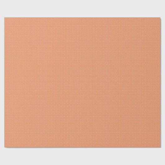 Blush roze en Sinaasappel Flared Square Wrapping P Cadeaupapier (Vlak)