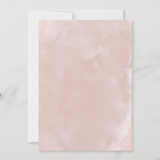 Blush Roze en usty Roos Floral Vrijgezellenfeest Kaart (Achterkant)