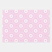 Blush roze en White Cute Girly geometrische patron Inpakpapier Vel (Voorkant 2)
