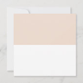 Blush Roze en White Minimal Save the Date | Foto (Achterkant)