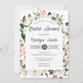 Blush Roze en Wit Magnolia Arch Vrijgezellenfeest Kaart (Voorkant)