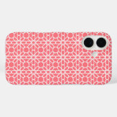 Blush roze en wit Marokkaanse Zellige Patroon Case-Mate iPhone Case (Achterkant (horizontaal))